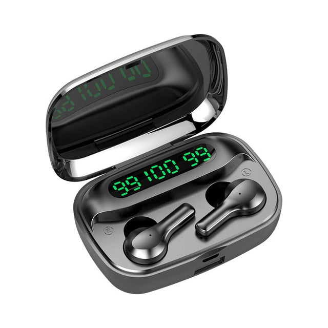 Wireless Bluetooth 5.0 Earphone Noise Cancellation Earphones In Ear With 2000mAh Charging Case IPX7 Waterproof And Sweatproof