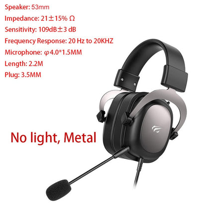 Wired Headset Gamer PC 3.5mm PS4 Headsets by Surround Sound & HD Microphone Gaming Overear Laptop Tablet Gamer